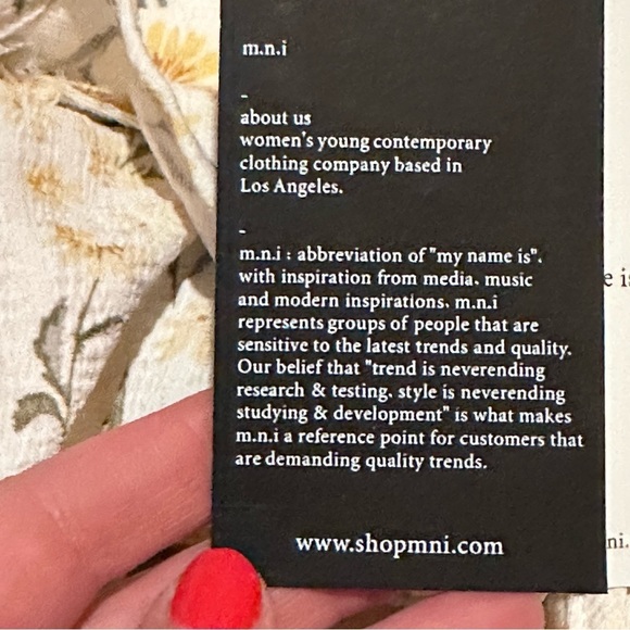 NWT M.N.I. Daisy Print One Button Oversized Blazer Jacket Women's S Small - Picture 8 of 8